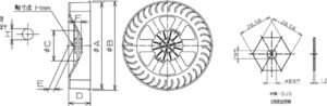 シロッコファン平面図2